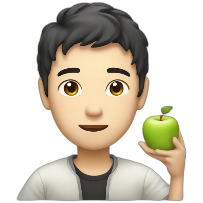 yuji with apple emoji