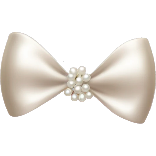 Bow with pearl emoji