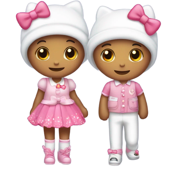 hello kitty couple  emoji