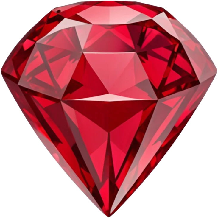 Red diamond carved on its front "RED" emoji