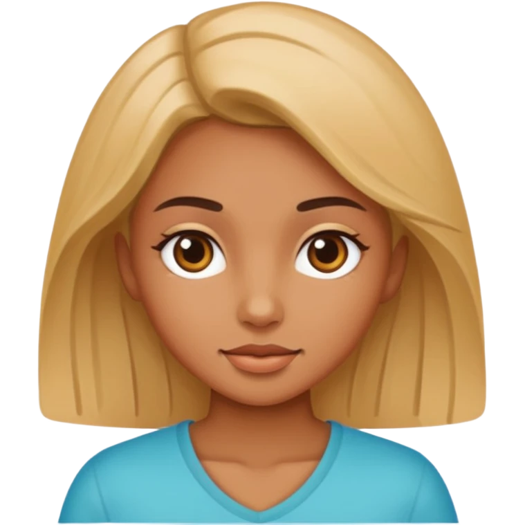 Girl with a bbl emoji