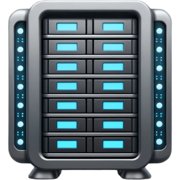 dark data server rack 3d emoji
