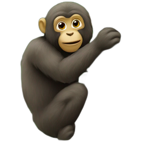 singe dans un arbre emoji