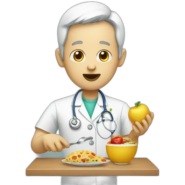 eating medical knowledge emoji