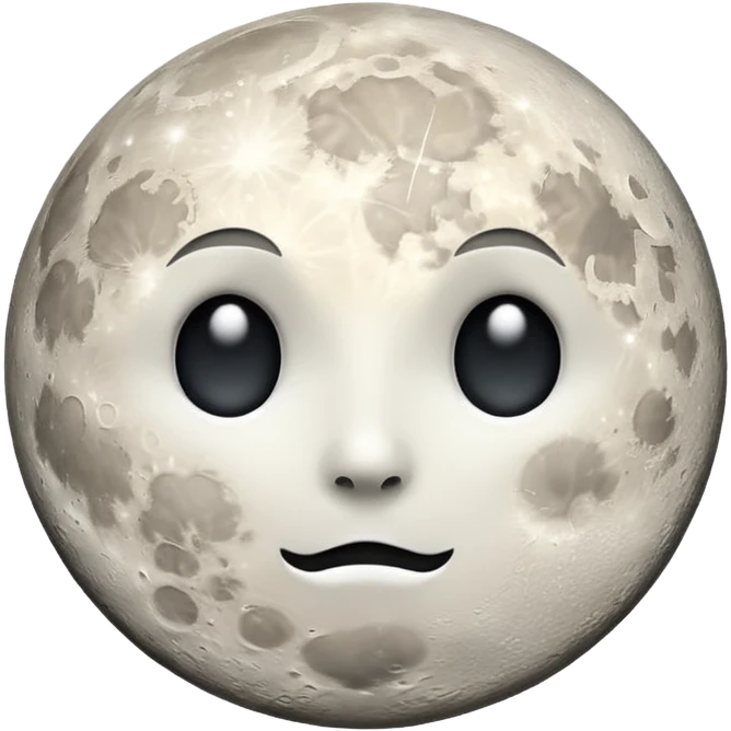 White full moon emoji