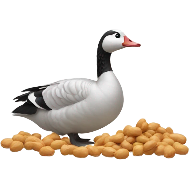 Goose with peanuts  emoji