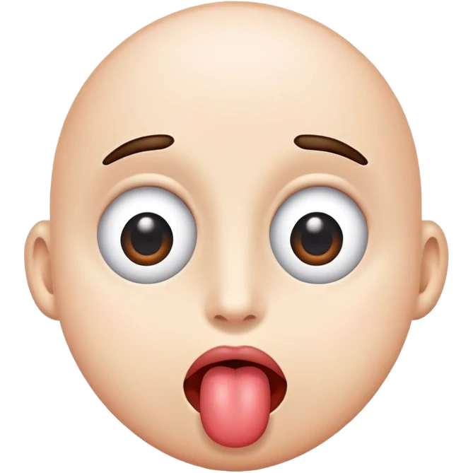 tongue out with googly eyes emoji