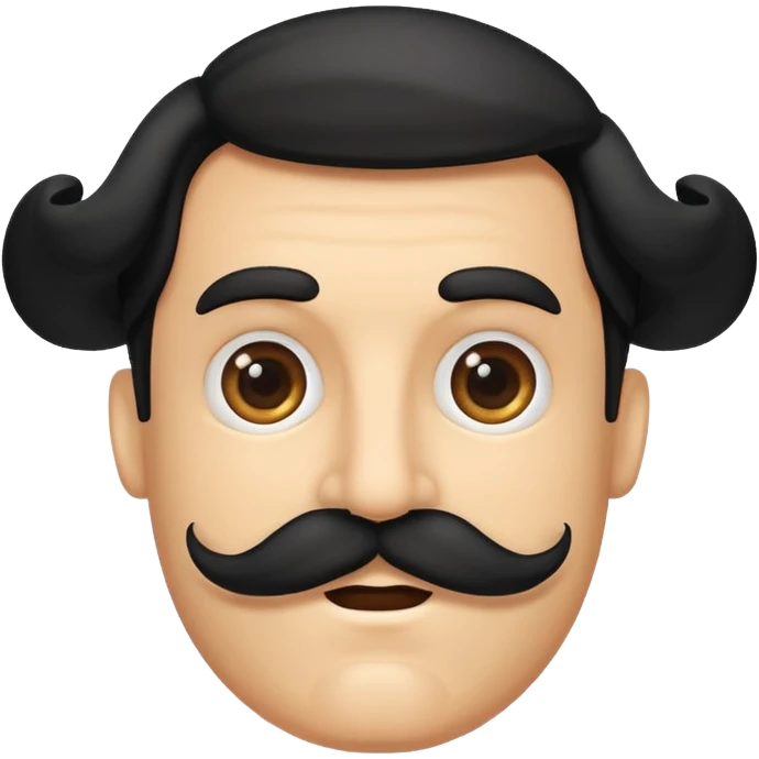 A handlebar mustache  emoji