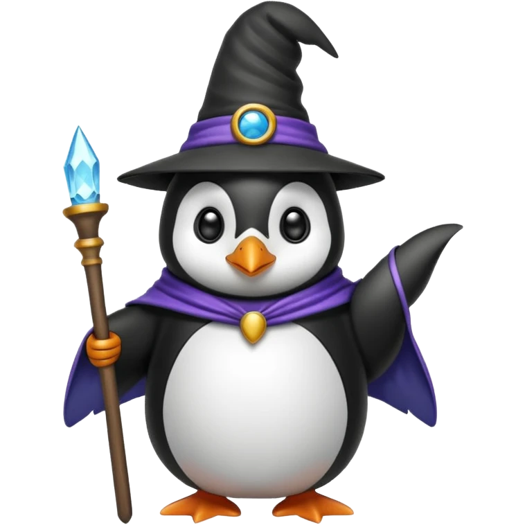 Penguin Wizard emoji