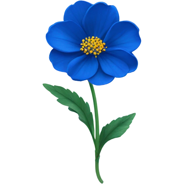 royal blue flower emoji