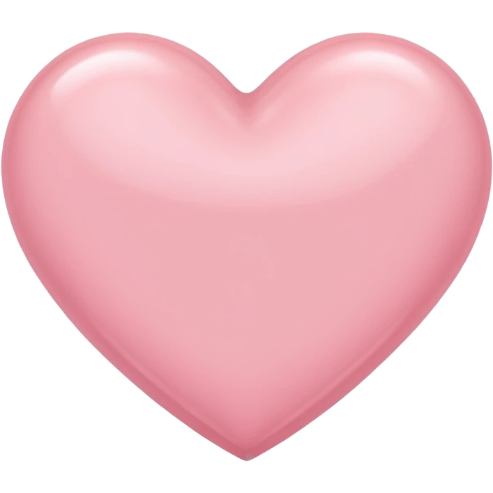 Light pink heart  emoji