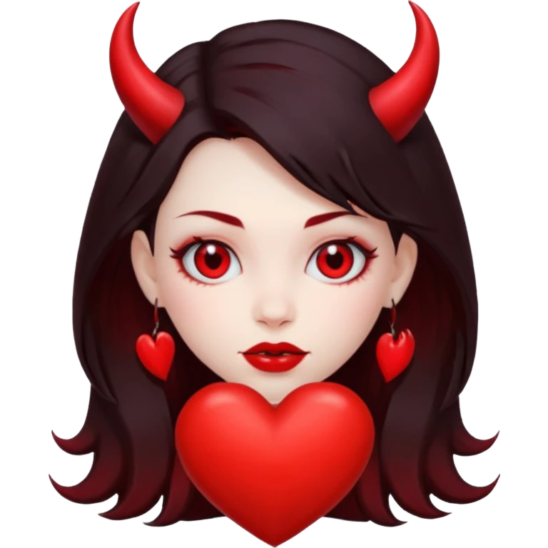 Devil girl is heart  emoji