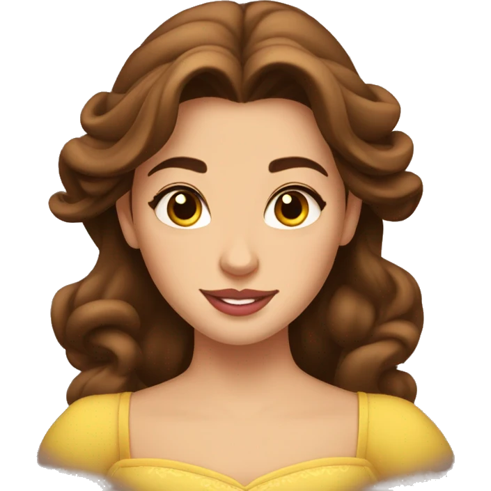 belle from beauty and the beast  emoji