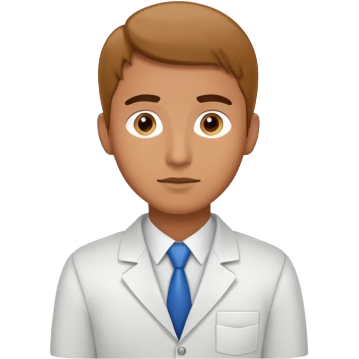 man in receptionist uniform thinking  emoji