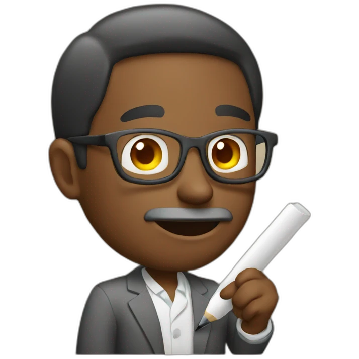 Man editing  emoji