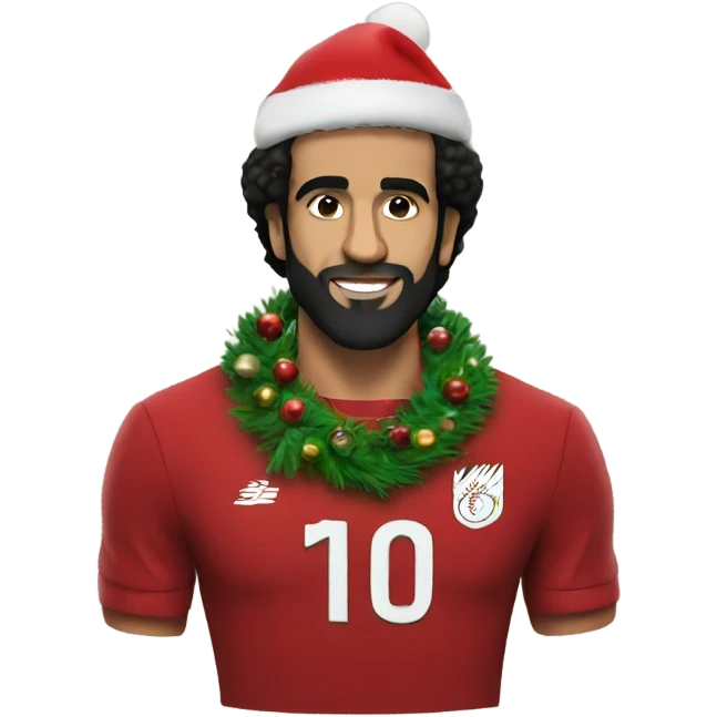Mo Salah Christmas tree  emoji