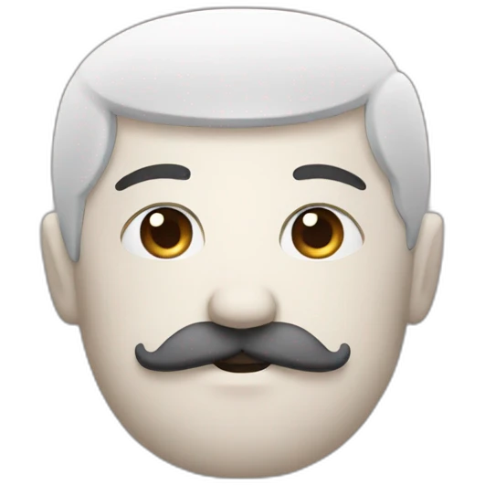 half moustache face emoji