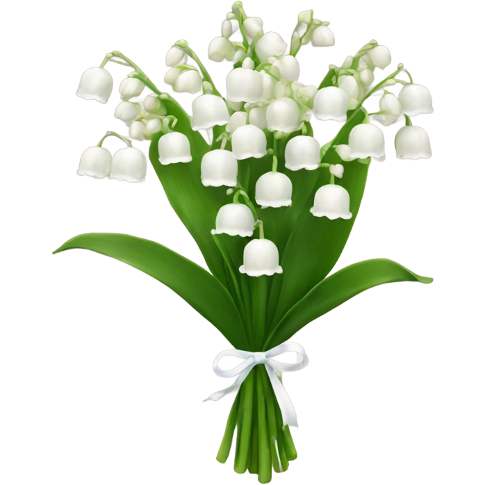 Lilly of the valley bouquet  emoji
