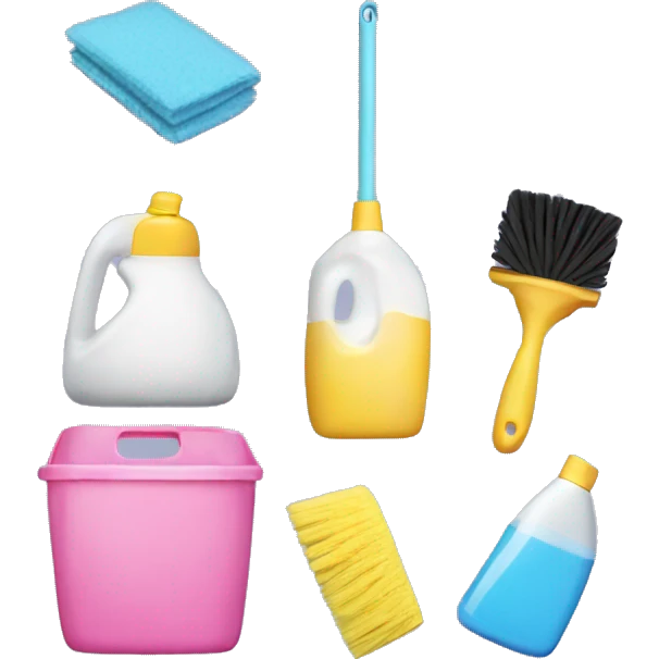 aesthetic cleaning supplie emoji