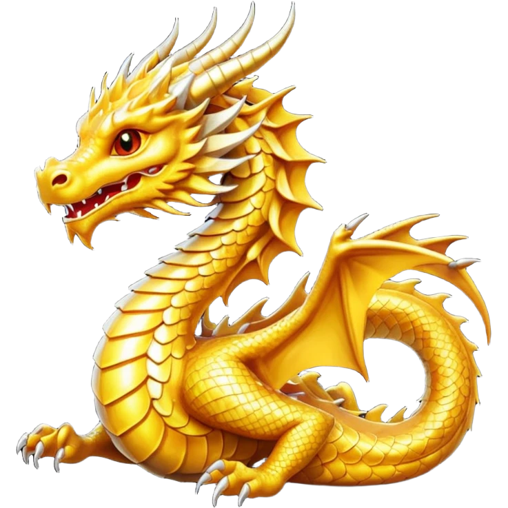 a golden dragon emoji