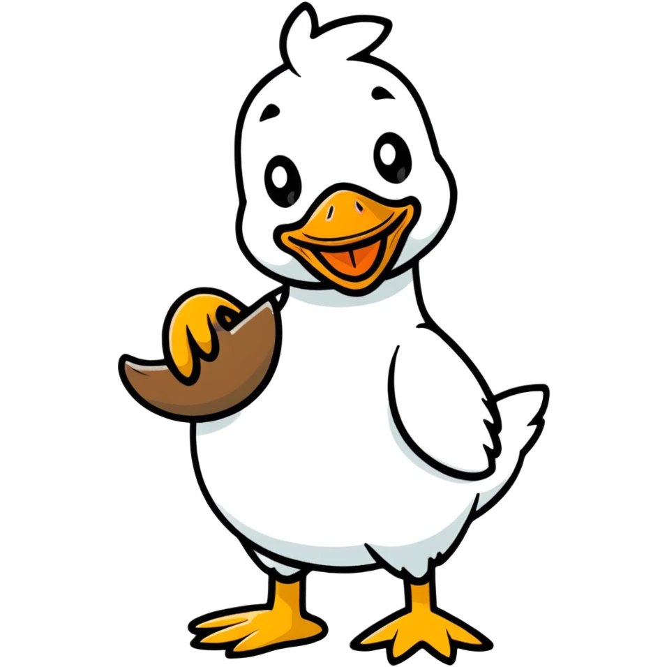 holding duck emoji
