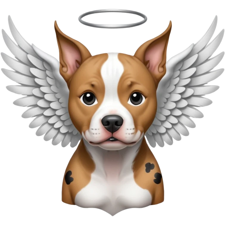 Pitbul manchas blancas y negras, hembra hacerla cln alistas como un angel  emoji