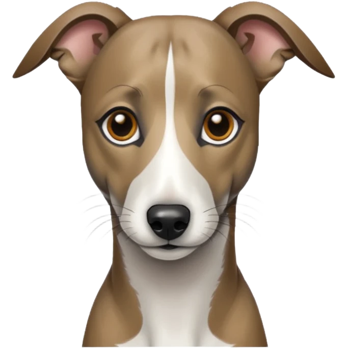 Create a brindle whippet emoji emoji