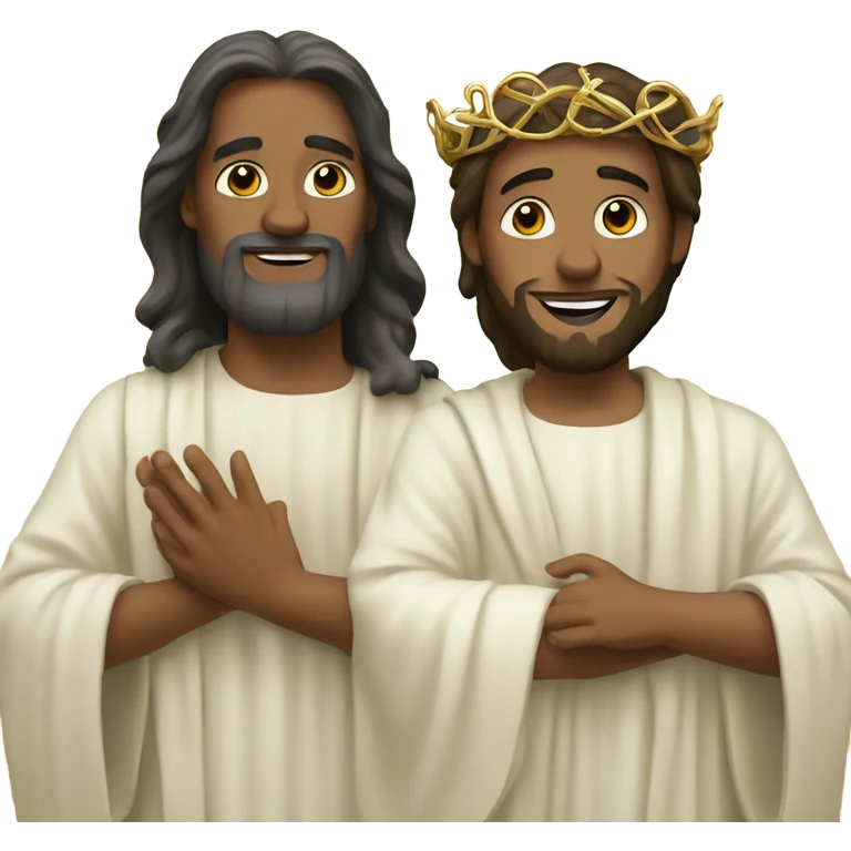 God and jesus in heaven emoji