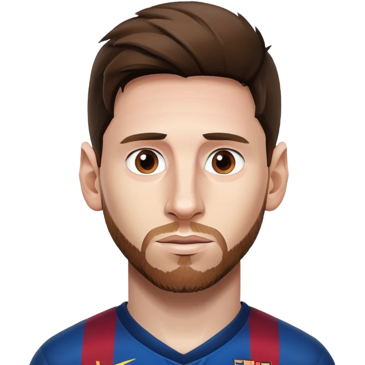 Leo Messi face emoji