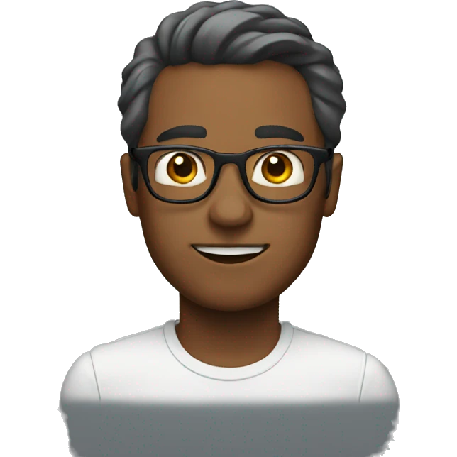 Man with glasses emoji