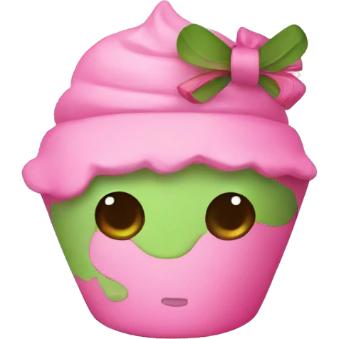 pink matcha with bow emoji