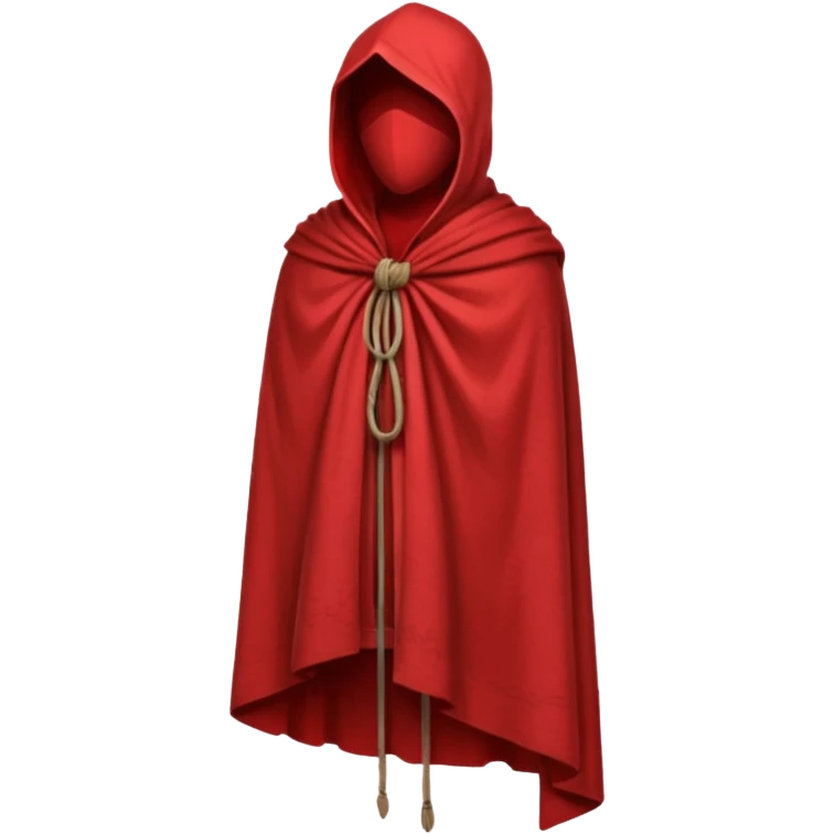spartan cloak, red cloth tied emoji