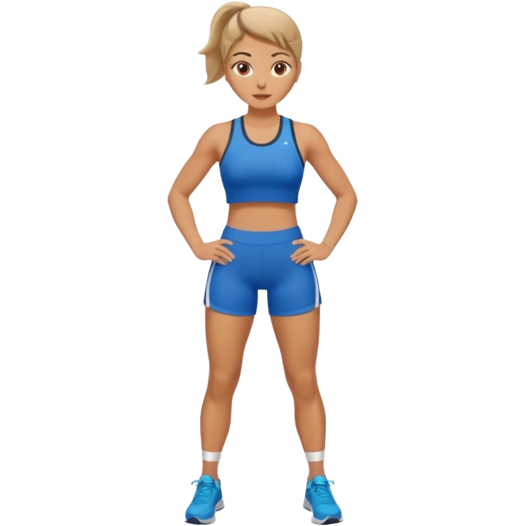 a female thigh emoji, athletic, close up emoji