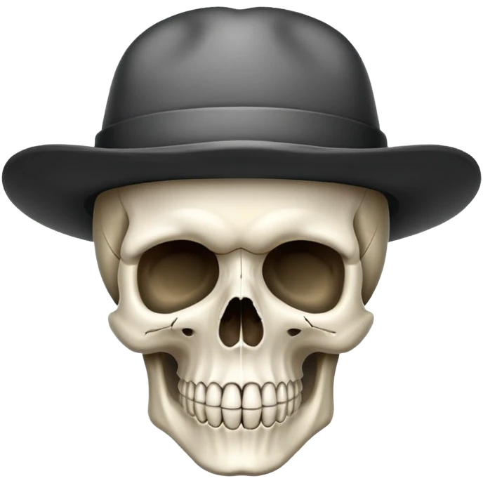Skull with a hat emoji