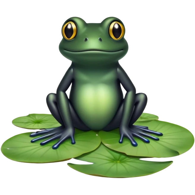 Black frog emoji