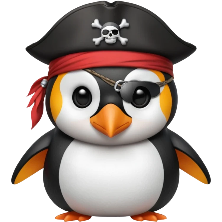 pirate crew member penguin emoji