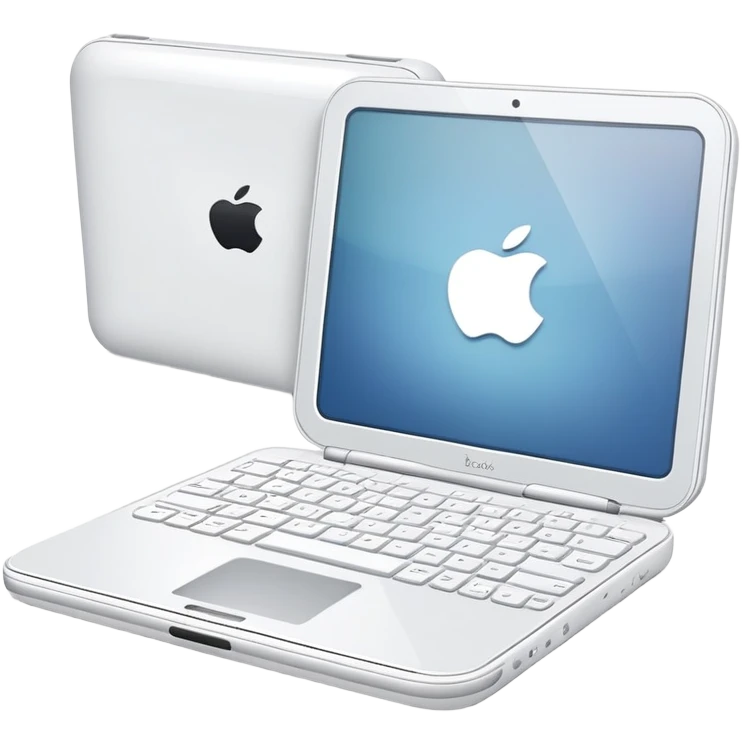 Apple iBook Y2K clamshell portable laptop emoji
