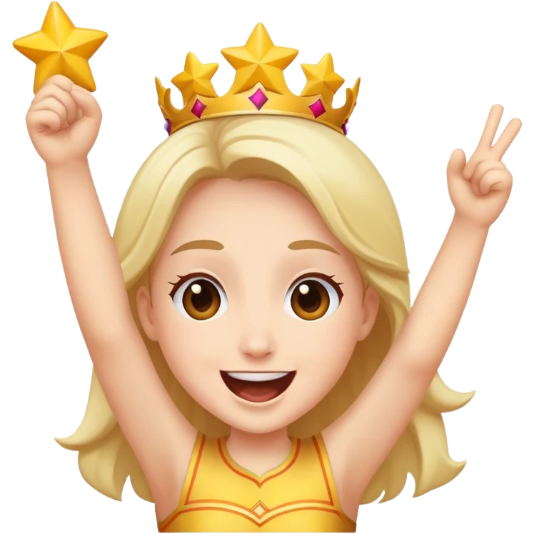 face cheering at a parade, joyful expression emoji