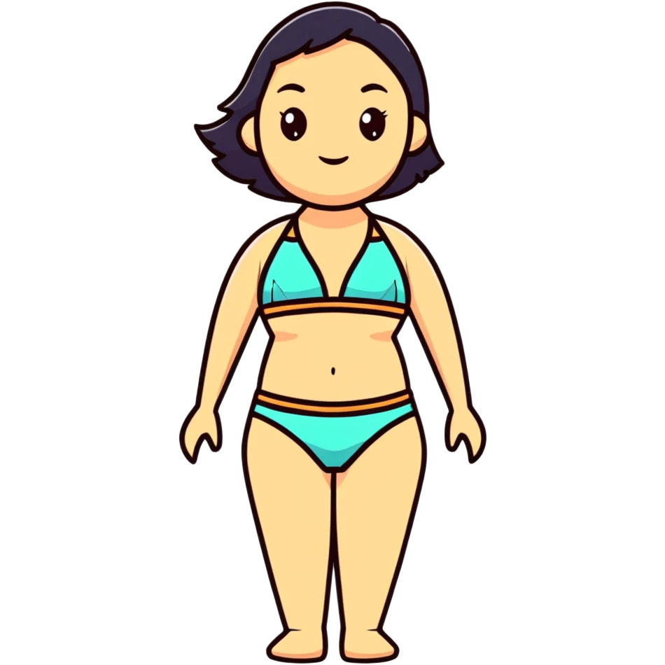 Woman in bikini emoji