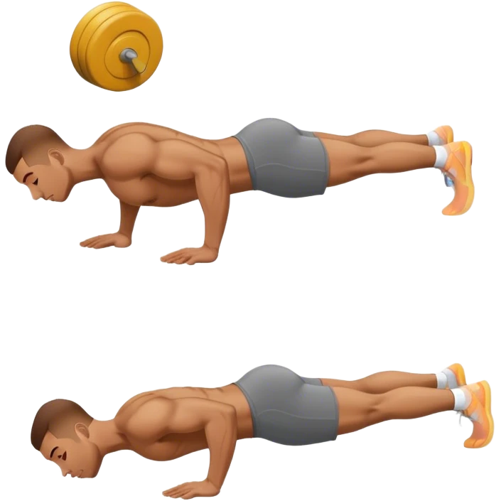 side-view guy weighted glute-bridges emoji