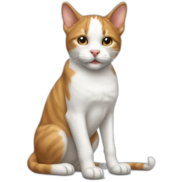 cat on dog emoji