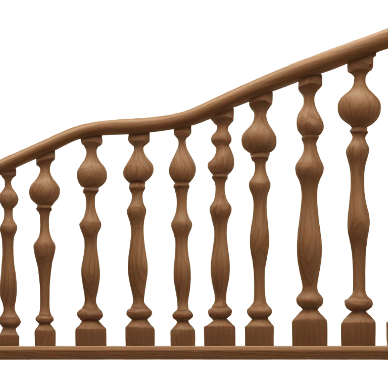 Wooden stairwell bannister  emoji