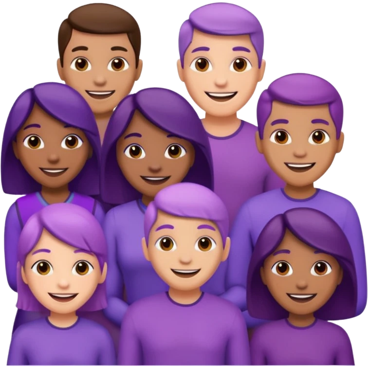 purple people group emoji
