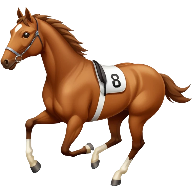 horse at race track emoji