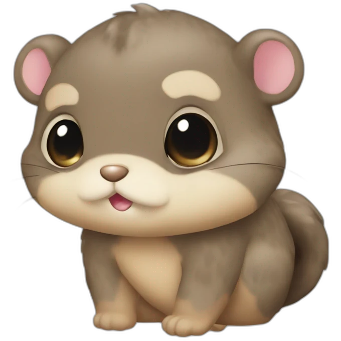 Ardilla vestida de minni emoji