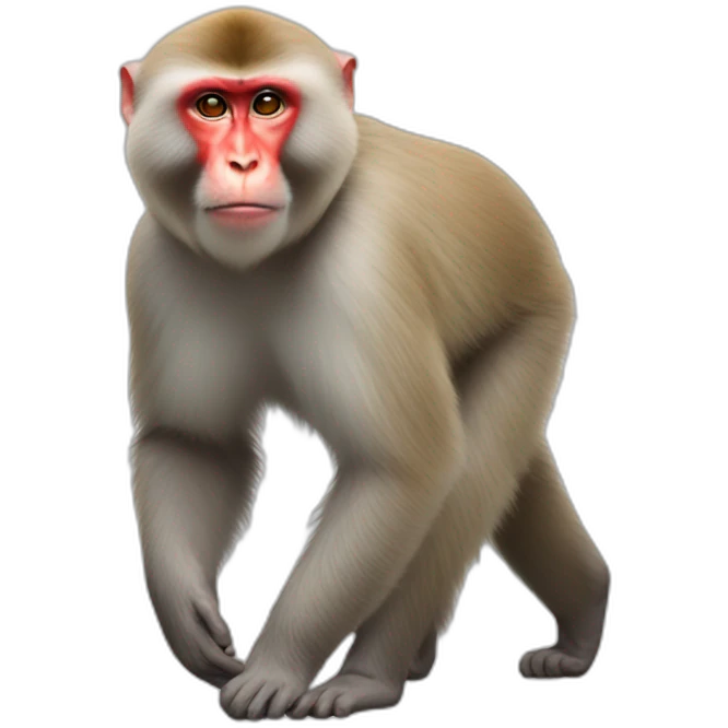 Japanese Macaque Walking emoji