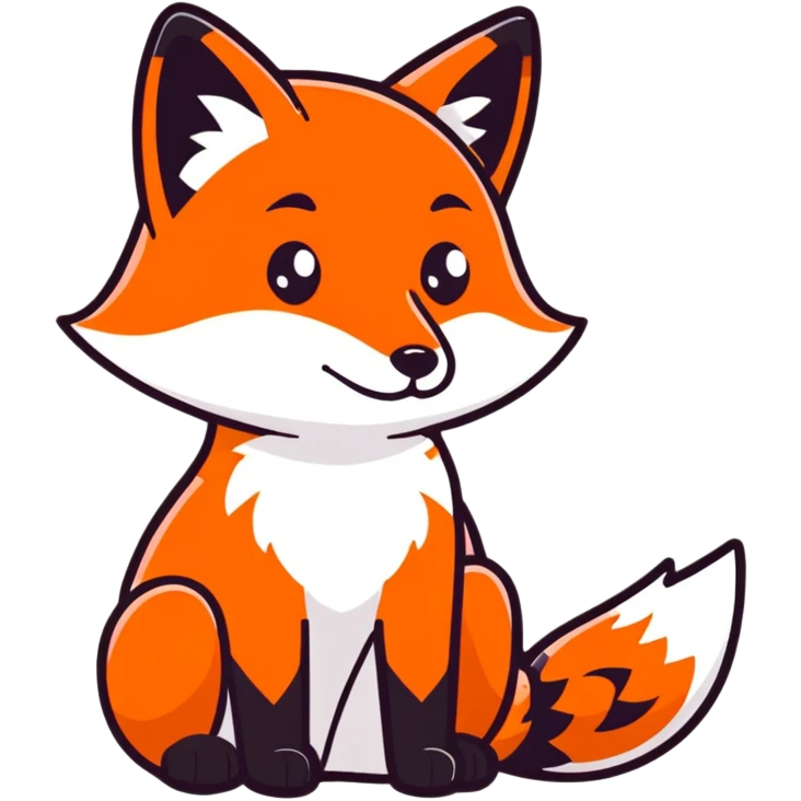 Red hungry fox emoji