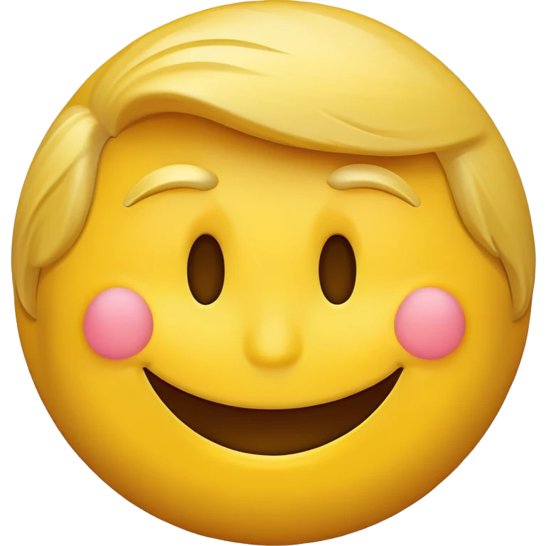 trump smiley face yellow emoji