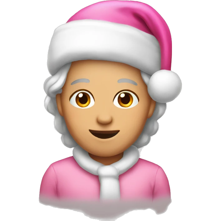 Pink Christmas emoji