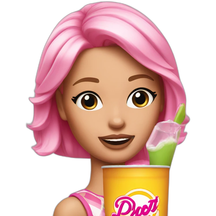 Drunked barbie emoji